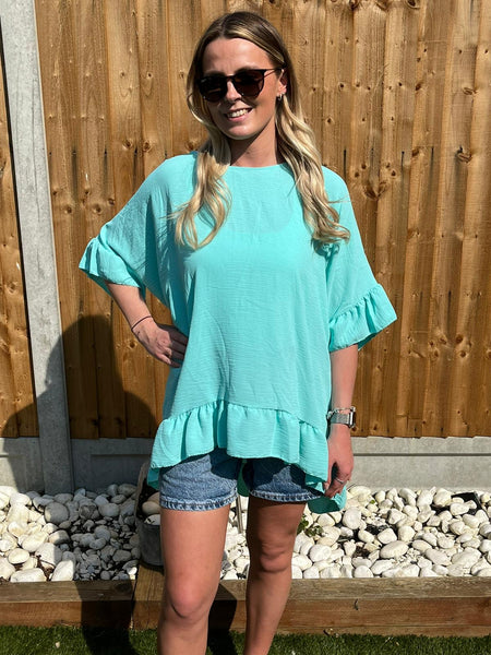 ‘Janet’ Frill Hem Top