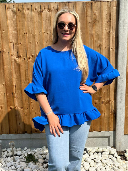 ‘Janet’ Frill Hem Top