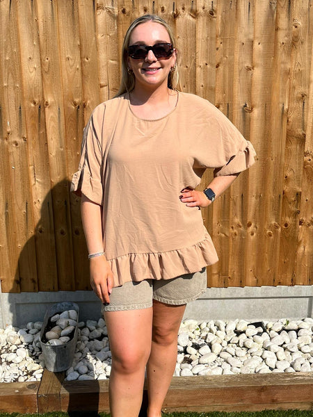 ‘Janet’ Frill Hem Top