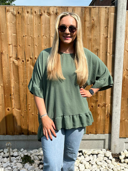 ‘Janet’ Frill Hem Top