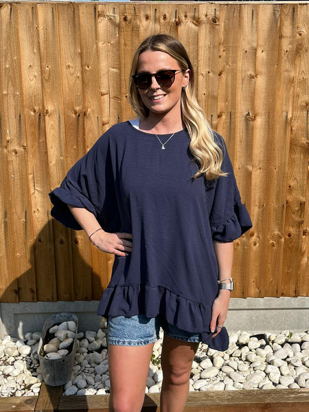 ‘Janet’ Frill Hem Top