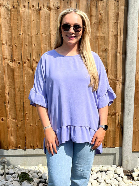 ‘Janet’ Frill Hem Top